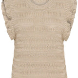 Angeli Vest- Sand Shimmer