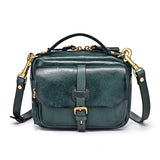 Ficus Crossbody Leather Bag - Teal