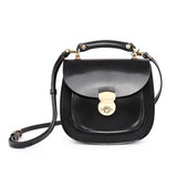 Halibut Crossbody Leather Bag - Black