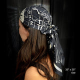 Vintage Style Zodiac Signs Silk Scarf - 35" X 35"