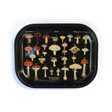 Vintage Design Mushroom Ritual Tray - Black