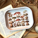 Vintage Design Mushroom Ritual Tray - Beige