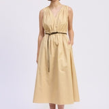 Cecilla Midi Dress - Khaki Brown