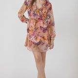 Floral Long Sleeved Dress - Floral Medley