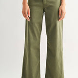 Stretch Twill Denim Trouser - Olive