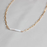 Biwa Mother of Pearl Necklace