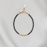 Meg Bracelet - Black Spinel