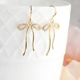Sparkling Bow Earrings