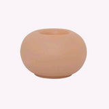 Candleholder Tealight Holder Recycled Glass Bubble - Cameo Brown