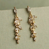 Feather Fern Drop Earrings
