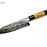 Damasucs Santoku Knife/ Kitchen Knife