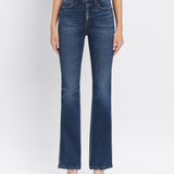 Tummy Control Super High Rise Bootcut Jeans - Dark Wash