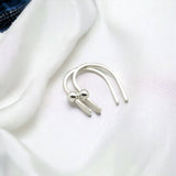 Sterling Silver Hug Earrings