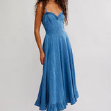 Another Season Midi Fp- Boardwalk Blue