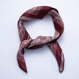 Bandana Style Scarf - Burgundy
