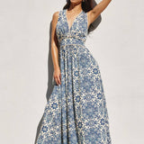 Summer In Capri Maxi Dress - Azalea Mosaic