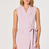 Kesari Sleeveless Blazer Mini Dress - Dusty Pink