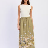 Yvette Maxi Skirt - Olive