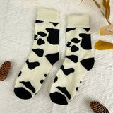 Black & White Cow Sock