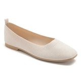Soft Ballerina Flat Woven Mesh - Beige