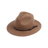 Western Outback Fedora 100% Wool - Brown with Band