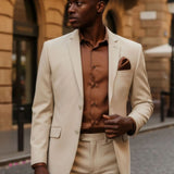 Slim Fit Blazer - Tan