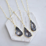 Mesa Blue Women Jewelry - Necklace Geode Slice Necklace