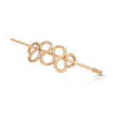 Twisted French Hair Pin - Gold