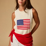 Tanks American Flag Sleeveless Top