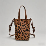 Vintage Suede Mini Bucket Crossbody Bag