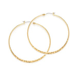 Hammered Hoop Earrings