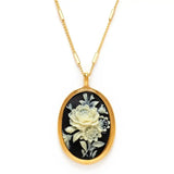 Gothic Rose Vintage Cameo Necklace