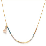 Japanese Seed Bead Necklaces - Sky