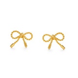 Tiny Bow Stud Earrings