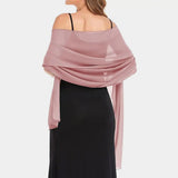Lightweight Chiffon Shawl Scarf Wrap -dusty rose