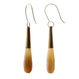 Teardrop Horn Earring - Light Horn