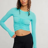 Tempo Ruched Long Sleeve -  Glow Wave