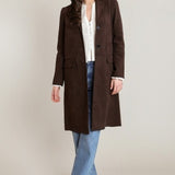 Long Suede Jacket - Chocolate