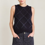 Argyle Vests - Navy