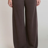 Scuba Knit Trouser Pants - Soft Brown