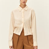 Rue Button Shirt - Pink Melange