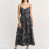 Alicia Midi Dress - Navy