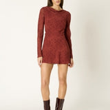Sonnet Mini Dress -  Brick