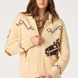 Ivy Equestrian Cardigan - Vintage Cream