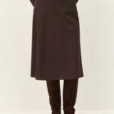 Colette Bias Skirt- Brown Plaid