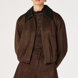 Raevin Jacket - Chocolate Suede