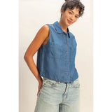 Hyfve Women Tops - Vests Sleeveless Button-up Top Dz26c351_2