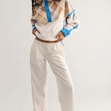 Down Low Track Pant - Ivory Combo