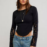 Amber Lace Cuff - Black