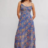 Ciella Printed Maxi Dress - New England Combo